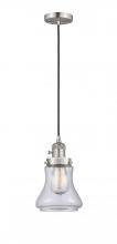 Innovations Lighting 201CSW-SN-G192 - Bellmont - 1 Light - 6 inch - Brushed Satin Nickel - Cord hung - Mini Pendant