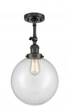 Innovations Lighting 201F-OB-G202-10 - Beacon - 1 Light - 10 inch - Oil Rubbed Bronze - Adjustable Semi-Flush Mount