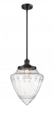 Innovations Lighting 201S-BK-G664-12 - Bullet - 1 Light - 12 inch - Matte Black - Stem Hung - Mini Pendant