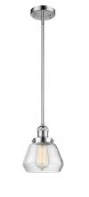 Innovations Lighting 201S-PC-G172 - Fulton - 1 Light - 7 inch - Polished Chrome - Stem Hung - Mini Pendant