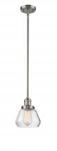 Innovations Lighting 201S-SN-G172-LED - Fulton - 1 Light - 7 inch - Brushed Satin Nickel - Stem Hung - Mini Pendant