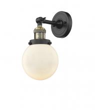 Innovations Lighting 203-BAB-G201-6 - Beacon - 1 Light - 6 inch - Black Antique Brass - Adjustable Sconce