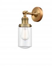 Innovations Lighting 203-BB-G312 - Dover - 1 Light - 5 inch - Brushed Brass - Adjustable Sconce