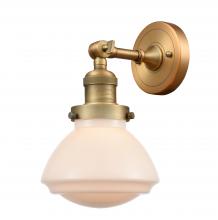 Innovations Lighting 203-BB-G321 - Olean - 1 Light - 7 inch - Brushed Brass - Adjustable Sconce