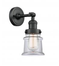 Innovations Lighting 203-BK-G182S - Canton - 1 Light - 5 inch - Matte Black - Adjustable Sconce