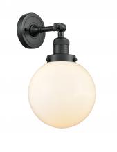 Innovations Lighting 203-BK-G201-8 - Beacon - 1 Light - 8 inch - Matte Black - Adjustable Sconce