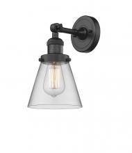 Innovations Lighting 203-BK-G62 - Cone - 1 Light - 6 inch - Matte Black - Adjustable Sconce