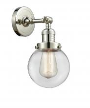 Innovations Lighting 203-PN-G202-6 - Beacon - 1 Light - 6 inch - Polished Nickel - Adjustable Sconce