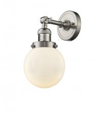 Innovations Lighting 203-SN-G201-6 - Beacon - 1 Light - 6 inch - Brushed Satin Nickel - Adjustable Sconce