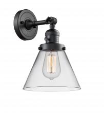 Innovations Lighting 203SW-BK-G42 - Cone - 1 Light - 8 inch - Matte Black - Adjustable Sconce