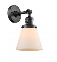 Innovations Lighting 203SW-BK-G61 - Cone - 1 Light - 6 inch - Matte Black - Adjustable Sconce