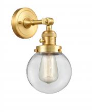 Innovations Lighting 203SW-SG-G202-6 - Beacon - 1 Light - 6 inch - Satin Gold - Adjustable Sconce