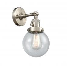 Innovations Lighting 203SW-SN-G204-6 - Beacon - 1 Light - 6 inch - Brushed Satin Nickel - Adjustable Sconce