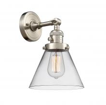 Innovations Lighting 203SW-SN-G42-LED - Cone - 1 Light - 8 inch - Brushed Satin Nickel - Sconce