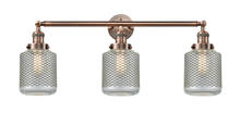 Innovations Lighting 205-AC-G262 - Stanton - 3 Light - 32 inch - Antique Copper - Bath Vanity Light