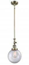 Innovations Lighting 206-AB-G202-8 - Beacon - 1 Light - 8 inch - Antique Brass - Stem Hung - Adjustable Mini Pendant
