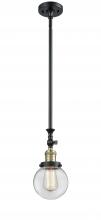 Innovations Lighting 206-BAB-G202-6 - Beacon - 1 Light - 6 inch - Black Antique Brass - Stem Hung - Adjustable Mini Pendant