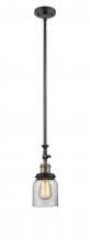 Innovations Lighting 206-BAB-G52 - Bell - 1 Light - 5 inch - Black Antique Brass - Stem Hung - Adjustable Mini Pendant