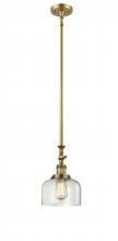 Innovations Lighting 206-BB-G72 - Bell - 1 Light - 8 inch - Brushed Brass - Stem Hung - Adjustable Mini Pendant