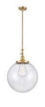 Innovations Lighting 206-SG-G202-16 - Beacon - 1 Light - 16 inch - Satin Gold - Stem Hung - Mini Pendant