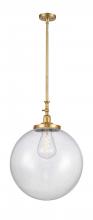 Innovations Lighting 206-SG-G204-18 - Beacon - 1 Light - 18 inch - Satin Gold - Stem Hung - Mini Pendant