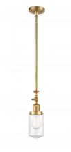 Innovations Lighting 206-SG-G312 - Dover - 1 Light - 5 inch - Satin Gold - Stem Hung - Mini Pendant