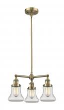 Innovations Lighting 207-AB-G192 - Bellmont - 3 Light - 18 inch - Antique Brass - Stem Hung - Chandelier