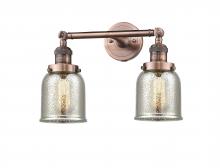 Innovations Lighting 208-AC-G58 - Bell - 2 Light - 15 inch - Antique Copper - Adjustable Bath Vanity Light