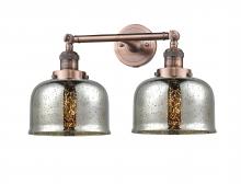 Innovations Lighting 208-AC-G78 - Bell - 2 Light - 19 inch - Antique Copper - Adjustable Bath Vanity Light