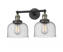 Innovations Lighting 208-BAB-G74 - Bell - 2 Light - 19 inch - Black Antique Brass - Bath Vanity Light