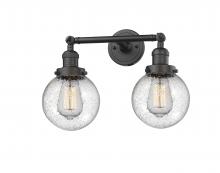 Innovations Lighting 208-OB-G204-6 - Beacon - 2 Light - 17 inch - Oil Rubbed Bronze - Adjustable Bath Vanity Light