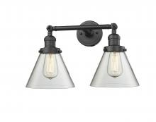 Innovations Lighting 208-OB-G42 - Cone - 2 Light - 18 inch - Oil Rubbed Bronze - Adjustable Bath Vanity Light