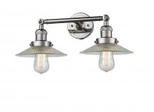 Innovations Lighting 208-PN-G2 - Halophane - 2 Light - 18 inch - Polished Nickel - Bath Vanity Light