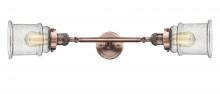 Innovations Lighting 208L-AC-G184 - Canton - 2 Light - 6 inch - Antique Copper - Adjustable Bath Vanity Light