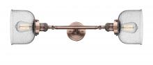Innovations Lighting 208L-AC-G74 - Bell - 2 Light - 8 inch - Antique Copper - Adjustable Bath Vanity Light