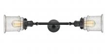 Innovations Lighting 208L-BK-G184 - Canton - 2 Light - 6 inch - Matte Black - Adjustable Bath Vanity Light