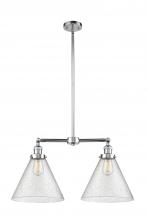 Innovations Lighting 209-PC-G44-L - Cone - 2 Light - 21 inch - Polished Chrome - Stem Hung - Adjustable Island Light