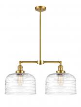 Innovations Lighting 209-SG-G713-L - Bell - 2 Light - 21 inch - Satin Gold - Stem Hung - Island Light