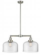 Innovations Lighting 209-SN-G72-L - Bell - 2 Light - 21 inch - Brushed Satin Nickel - Stem Hung - Island Light