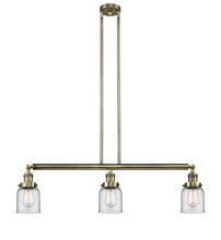 Innovations Lighting 213-AB-G52 - Bell - 3 Light - 38 inch - Antique Brass - Stem Hung - Island Light