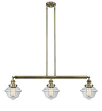Innovations Lighting 213-AB-G532 - Oxford - 3 Light - 40 inch - Antique Brass - Stem Hung - Island Light