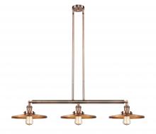 Innovations Lighting 213-AC-MFR-AC-12 - Appalachian - 3 Light - 45 inch - Antique Copper - Stem Hung - Adjustable Island Light