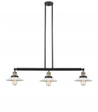 Innovations Lighting 213-BAB-G1 - Halophane - 3 Light - 41 inch - Black Antique Brass - Stem Hung - Adjustable Island Light