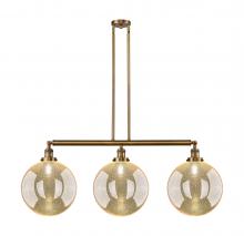 Innovations Lighting 213-BB-G208-12 - Beacon - 3 Light - 44 inch - Brushed Brass - Stem Hung - Adjustable Island Light