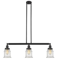Innovations Lighting 213-OB-G184 - Canton - 3 Light - 39 inch - Oil Rubbed Bronze - Stem Hung - Adjustable Island Light
