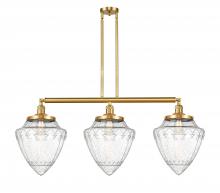 Innovations Lighting 213-SG-G664-12 - Bullet - 3 Light - 40 inch - Satin Gold - Stem Hung - Island Light