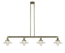 Innovations Lighting 214-AB-G1-LED - Halophane - 4 Light - 53 inch - Antique Brass - Stem Hung - Adjustable Island Light