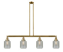 Innovations Lighting 214-BB-G262 - Stanton - 4 Light - 51 inch - Brushed Brass - Stem Hung - Island Light