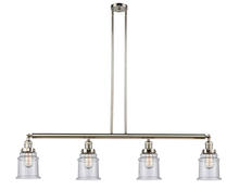Innovations Lighting 214-PN-G184-LED - Canton - 4 Light - 51 inch - Polished Nickel - Stem Hung - Adjustable Island Light