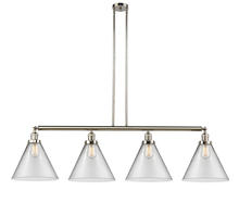 Innovations Lighting 214-PN-G42-L-LED - Cone - 4 Light - 56 inch - Polished Nickel - Stem Hung - Adjustable Island Light